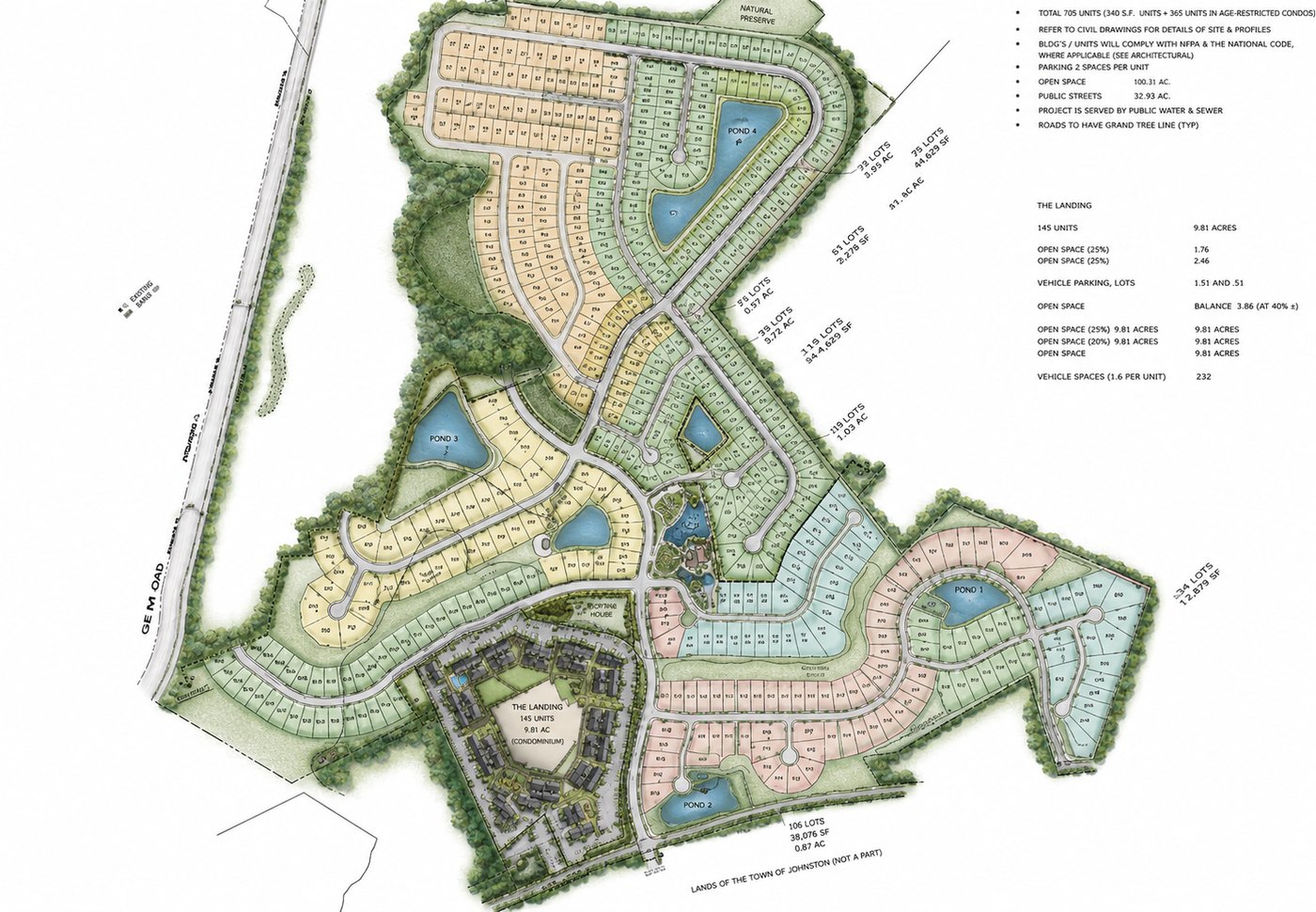 Brunswick Plantation residential land site plan — Brunswick County, NC