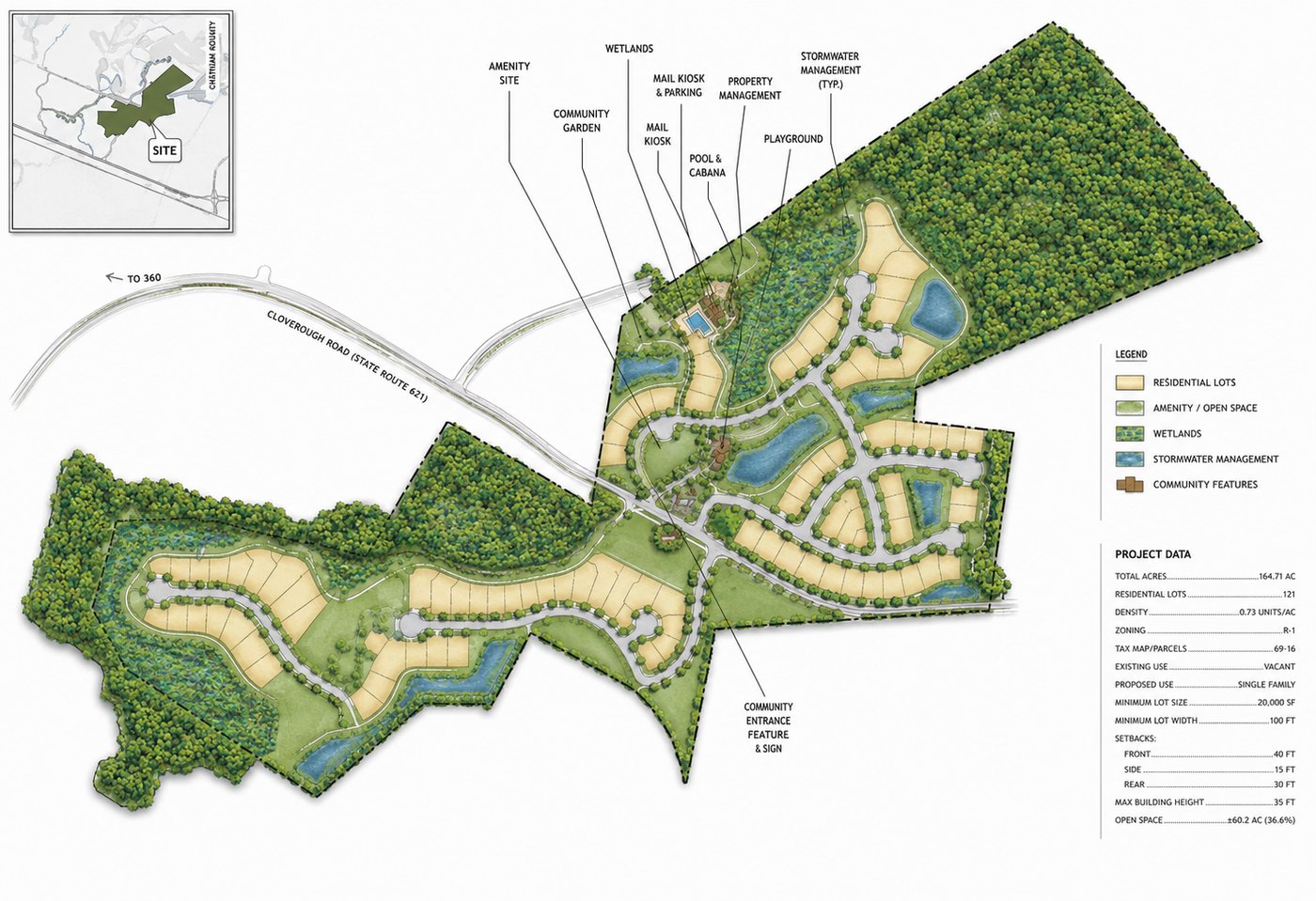 West Argent residential land site plan — Jasper County, SC